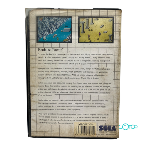 Videojuego SEGA MASTER SYSTEM ENDURO RACER