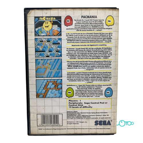 Videojuego SEGA MASTER SYSTEM PACMANIA