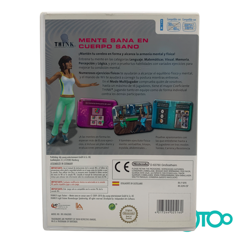 Videojuego THINK SIGUE ENTRENANDO TU CEREBR