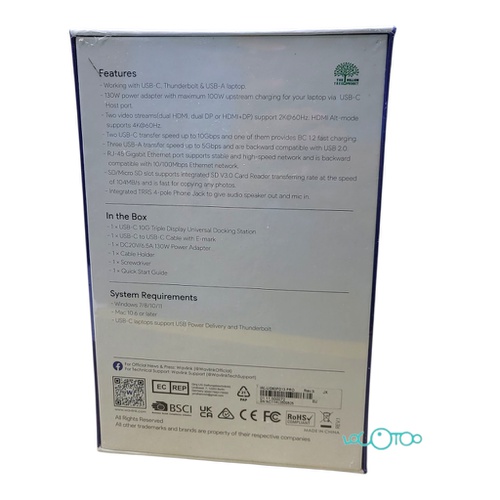 WAVLINK USB-C 10G TRIPLE DISPLAY UNIVERSAL 