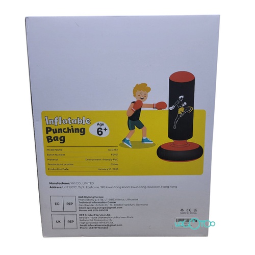 QPAU INFLABLE PUNCHING BAG 6+