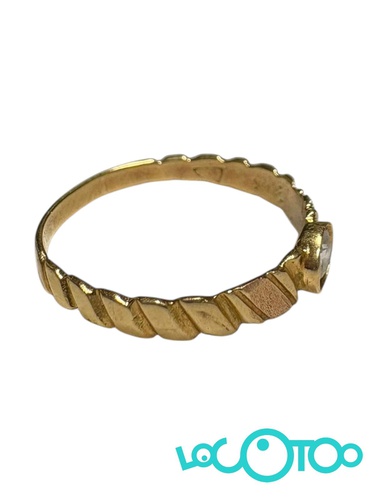 ANILLO DE ORO 18K CON CIRCONITA