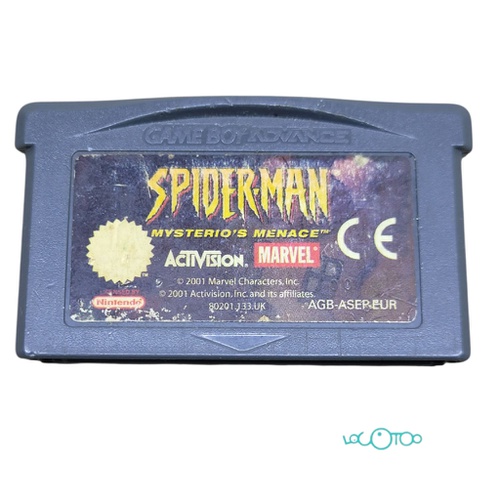 GAMEBOY ADVANCE SPIDER-MAN MYSTERIO'S MENAC