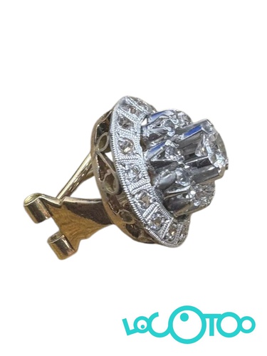 PENDIENTES ORO 18K CON PIEDRAS