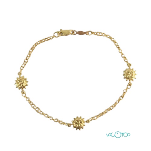 PULSERA ORO CON 3 SOLES