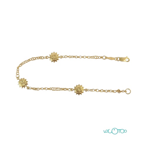 PULSERA ORO CON 3 SOLES