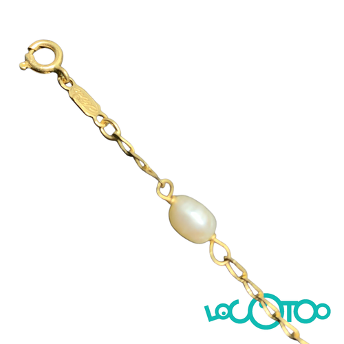 Pulsera Oro Cierre Mosquetón 17 cm