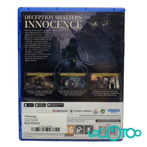 Videojuego SONY PS5 LIES OF P 