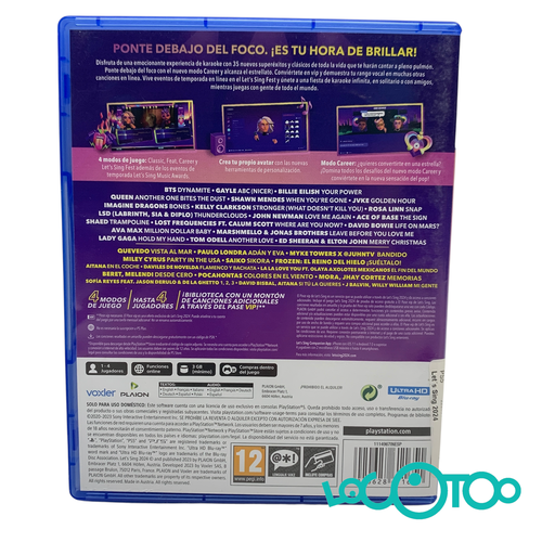 Videojuego SONY PS5 LETS SING 2024 PS5