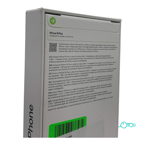 Smartphone APPLE IPHONE 16 PLUS Libre 6.7" 