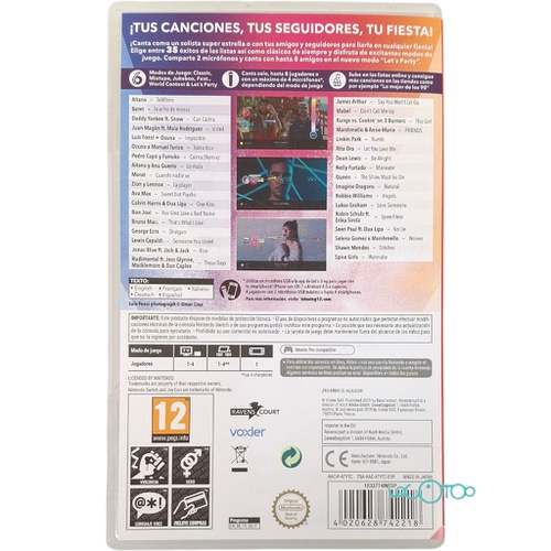 LET'S SING 12 NINTENDO SWITCH