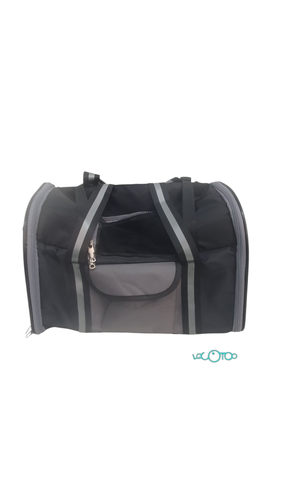 Transportín Mascotas TRIXIE NEGRO Y GRIS