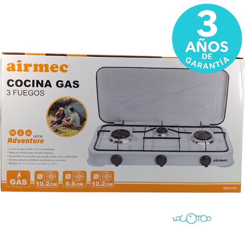 COCINA DE GAS 3 FUEGOS AIRMEC AM131554