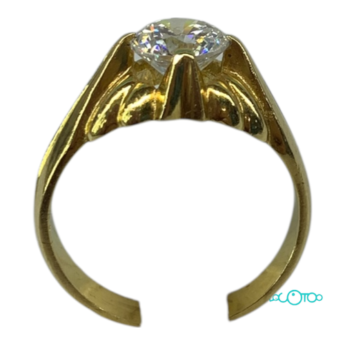 SOLITARIO DE CABALLERO EN ORO 18K talla 21 