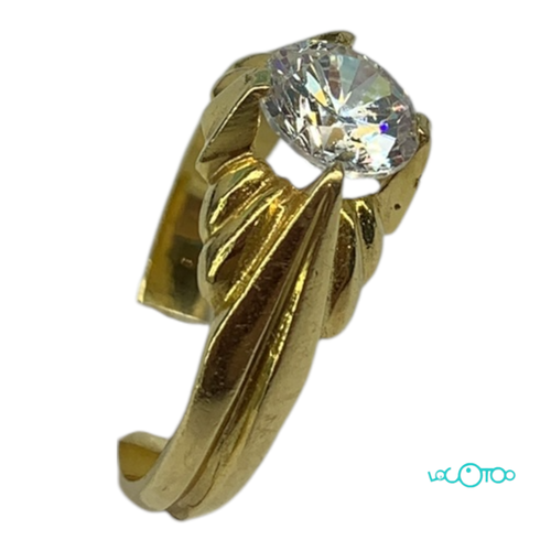 SOLITARIO DE CABALLERO EN ORO 18K talla 21 