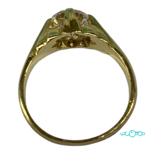 SOLITARIO DE CABALLERO EN ORO 18K talla 21 