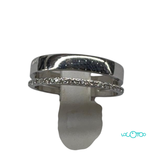 Anillo Tous oro blanco 18K y Diamantes tall