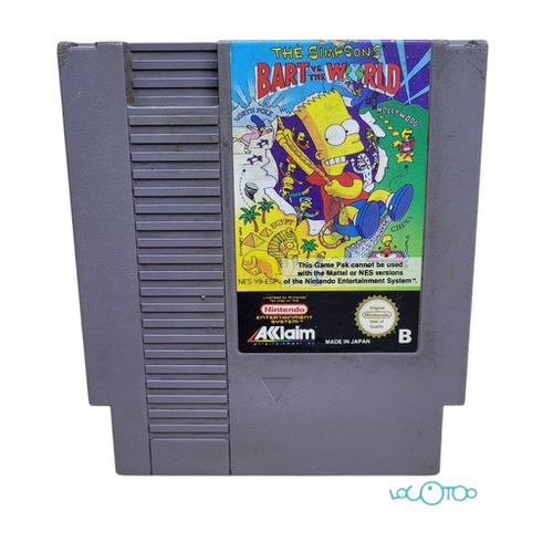 JUEGO NES THE SIMPSON BART VS THE WORLD