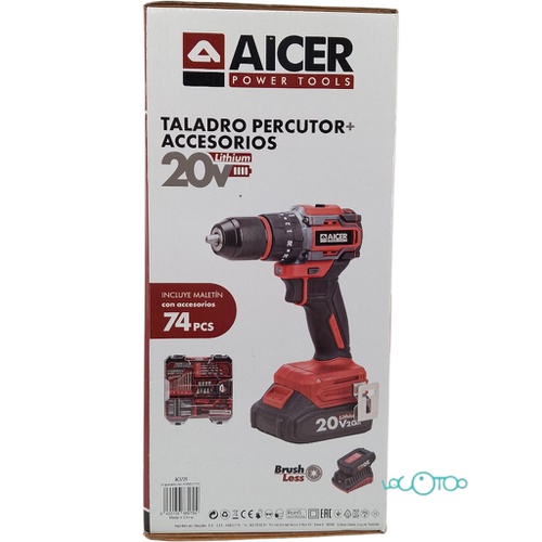 TALADRO PERCUTOR A BATERÍA AICER AC1729