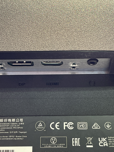 Monitor Led MSI PRO MP252 24 '' 1920x1080 (