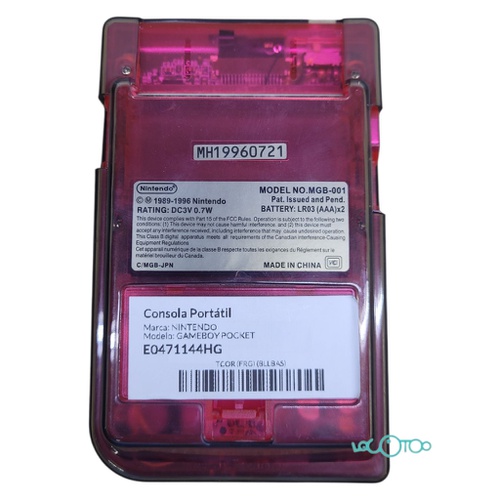 NINTENDO GAMEBOY POCKET