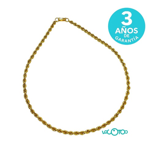 Cadena de oro 18K tipo cordón grueso