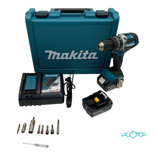 Atornillador Batería MAKITA DHP484 18 V 5.0