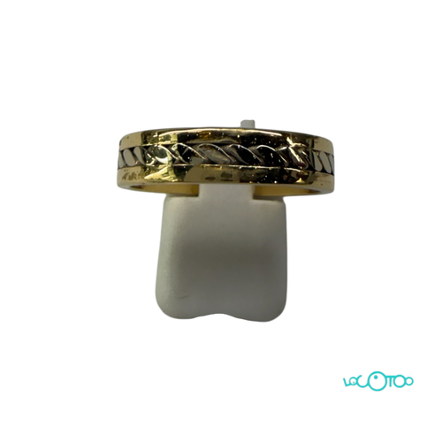 Alianza en oro de 18 k , en oro amarillo y 