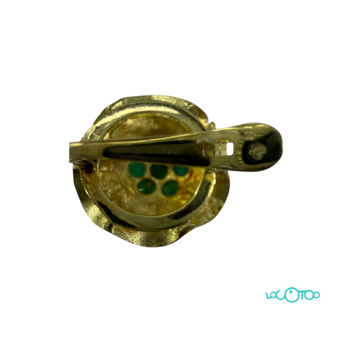 Pendientes oro 18 k en forma de flor y rose