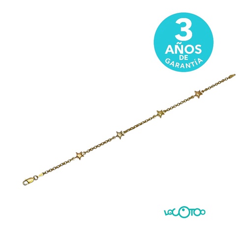 PULSERA ORO 18K CON ESTRELLAS 20cm 3,8gr