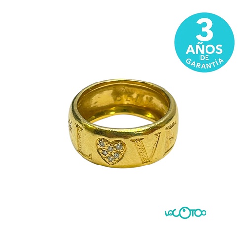 Anillo Oro 18Kt LOVE CON BRILLANTES