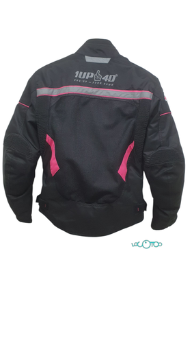 Chaqueta Moto 1UP 4D NEGRA Y ROSA Talla M M