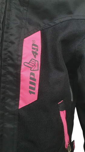 Chaqueta Moto 1UP 4D NEGRA Y ROSA Talla M M
