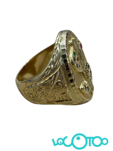 ANILLO ORO 18K CON SIMBOLO DEL DOLAR TALLAD