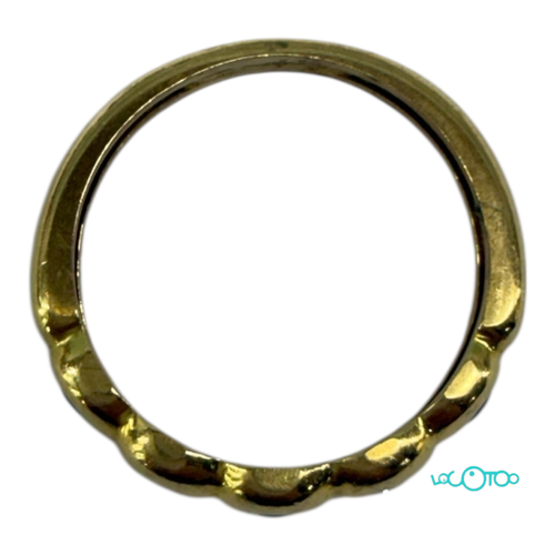 Anillo Oro18 k amarillo con tres zafiros az