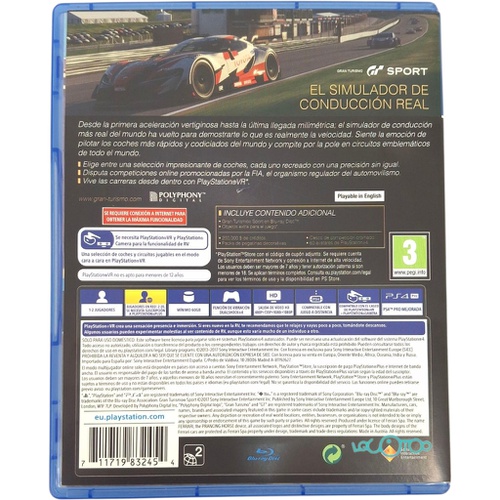 GRAN TURISMO SPORT SONY PS4
