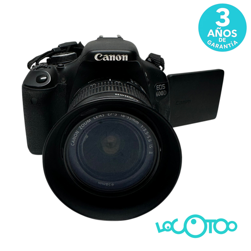 Cámara Réflex CANON  EOS 600D+EF-S 18-55MM 