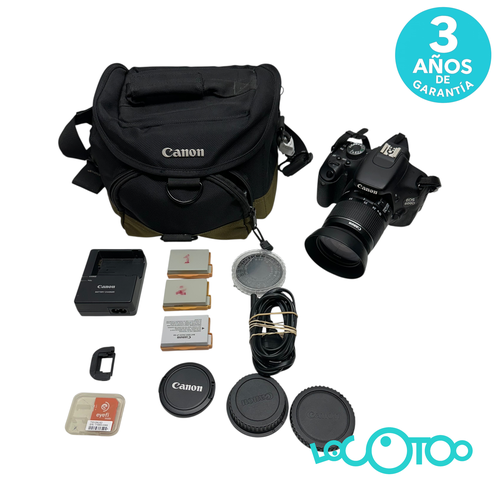 Cámara Réflex CANON  EOS 600D+EF-S 18-55MM 