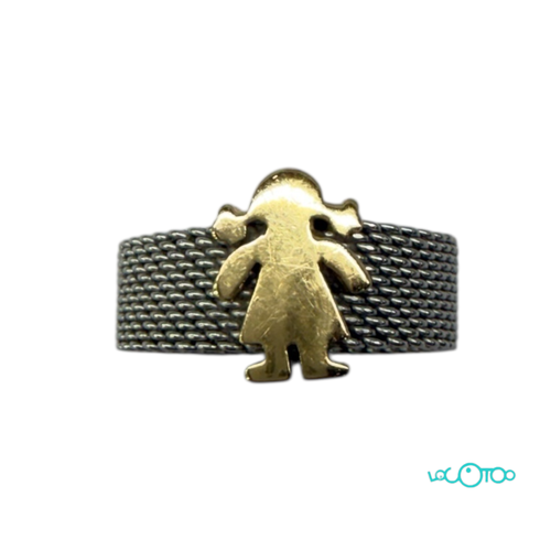 Anillo Oro TOUS acero y oro 18 k , tamaño m