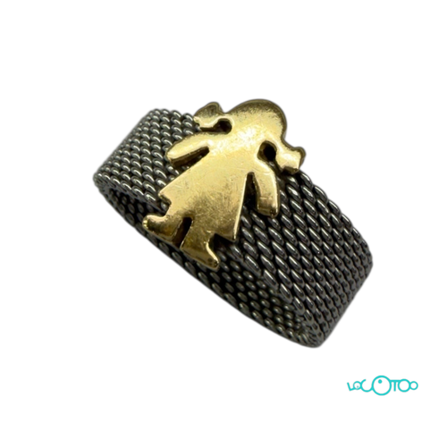 Anillo Oro TOUS acero y oro 18 k , tamaño m