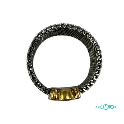 Anillo Oro TOUS acero y oro 18 k , tamaño m