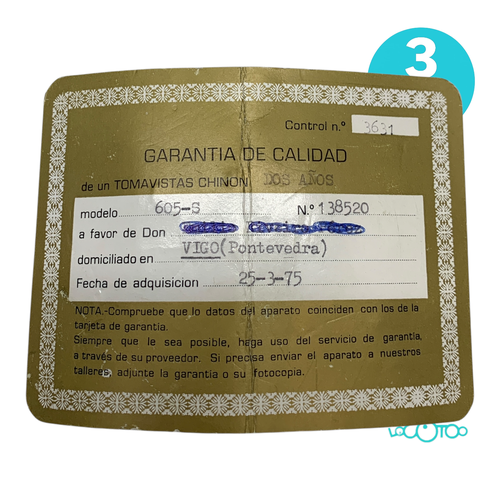 Varios Fotografía Vintage CHINON 605 S