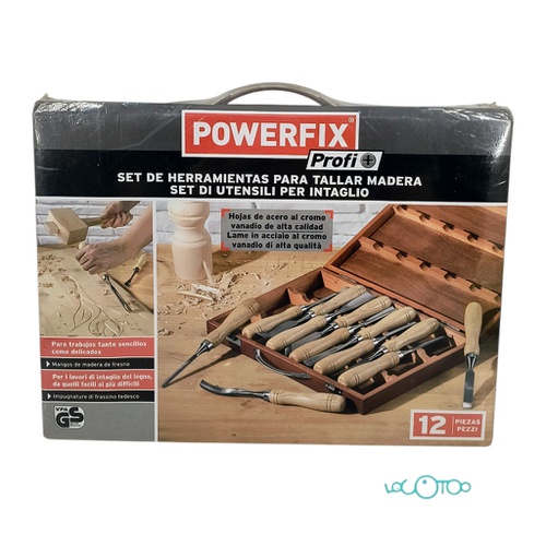 SET DE HERRAMIENTAS PARA TALLAR MADERA POWE