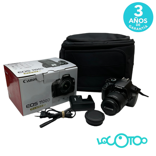 Cámara Réflex CANON EOS 1100D+EF-S 18-55MM 