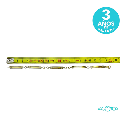 Pulsera Oro BLANCO Y AMARILLO 7g 20cm