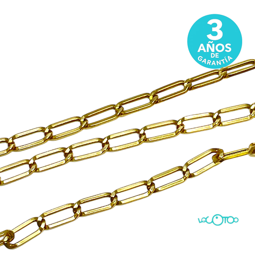 CADENA ORO 18K Eslabón ancho 40cm