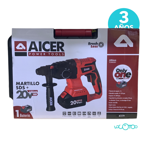 Martillo Batería AICER AC1779 20 V 4.0Ah 1 