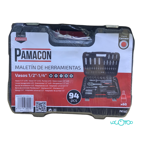 MALETÍN HERRAMIENTAS 94 PCS PAMACON PM1662