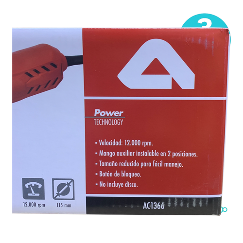 Amoladora Eléctrica AICER AC1366 115 mm 600