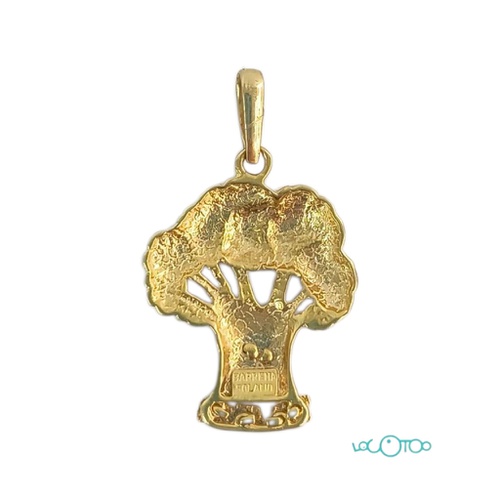 COLGANTE ORO 18K ARBOL "TE AMO"